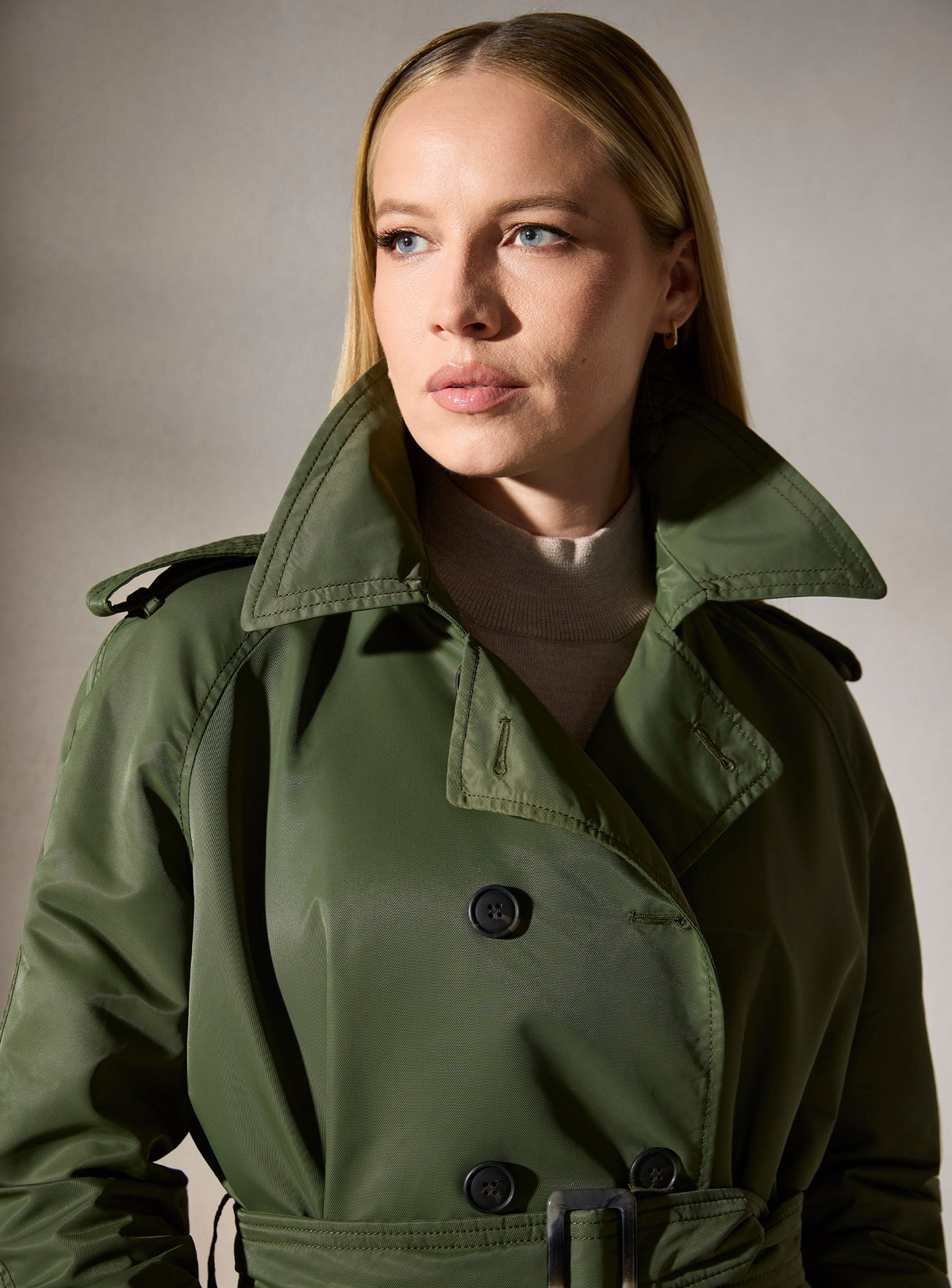 Trench damă Matilda olive — imagine 4