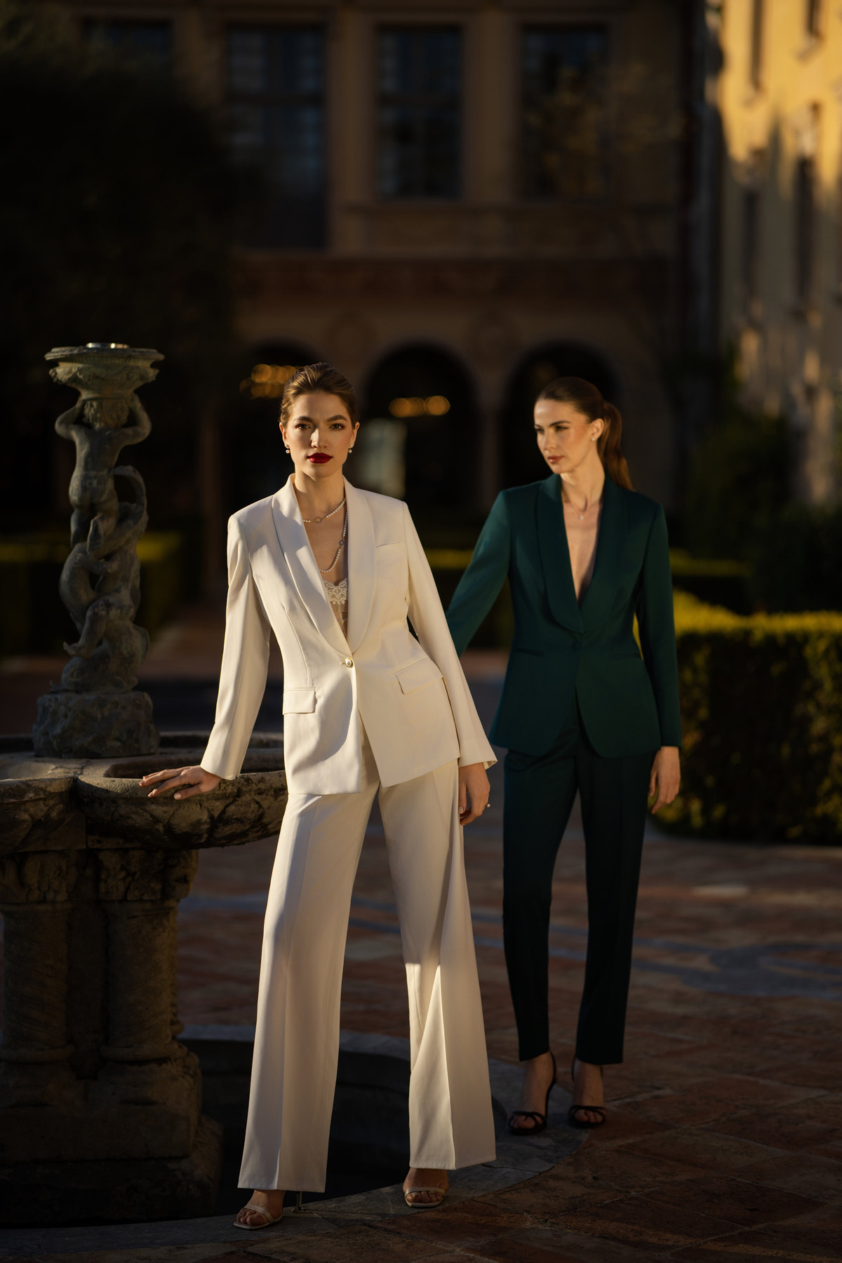 La Croisette Ivory Suit | Styling with sandals
