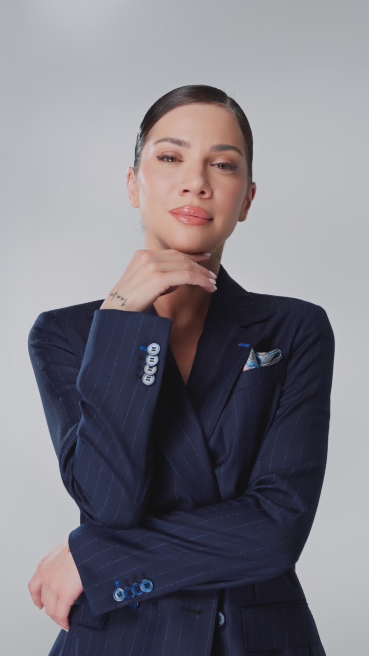 Navy Pinstripe – Timeless Authority — Consiglieri DONNA